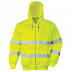 Portwest Hi-Vis Zip Front Hoody Portwest Hi-Vis Zip Front Hoody
