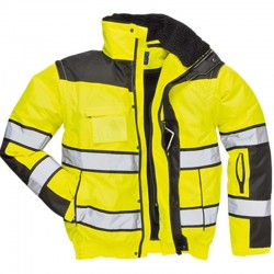 Portwest Hi-Vis Classic Bomber Jacket Portwest Hi-Vis Classic Bomber Jacket