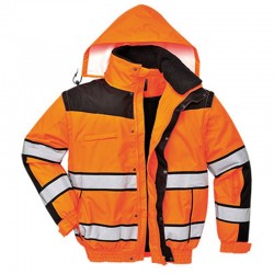Portwest Hi-Vis Classic Bomber Jacket Portwest Hi-Vis Classic Bomber Jacket