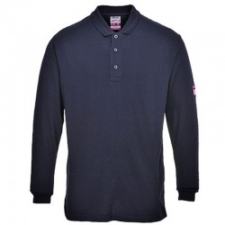 Portwest Flame-Resistant Anti-Static Long Sleeve Polo Shirt Portwest Flame-Resistant Anti-Static Long Sleeve Polo Shirt