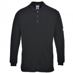 Portwest Flame-Resistant Anti-Static Long Sleeve Polo Shirt Portwest Flame-Resistant Anti-Static Long Sleeve Polo Shirt