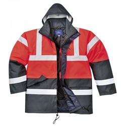 Portwest Hi-Vis Contrast Traffic Jacket Portwest Hi-Vis Contrast Traffic Jacket
