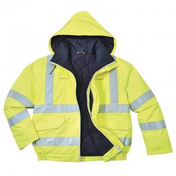 Portwest Bizflame Rain Hi-Vis Antistatic FR Bomber Jacket Portwest Bizflame Rain Hi-Vis Antistatic FR Bomber Jacket