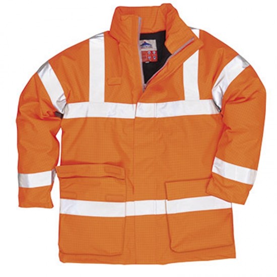 Portwest Bizflame Rain Hi-Vis Antistatic FR Jacket