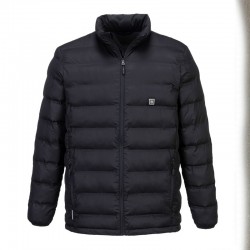 Portwest Ultrasonic Heated Tunnel Jacket Black Portwest Ultrasonic Heated Tunnel Jacket Black