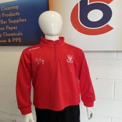 Adult STANNO FIELD HALF ZIP with School of Football embroidered Logo's Adult STANNO FIELD HALF ZIP with School of Football embroidered Logo's