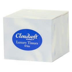 CLOUDSOFT 2ply WHITE FACIAL TISSUE