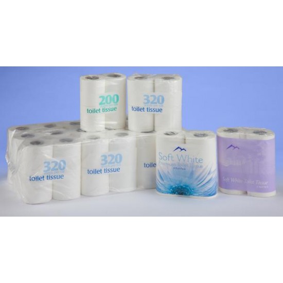 Toilet Rolls - 36 rolls x 320 sheets x 2 ply Recycled