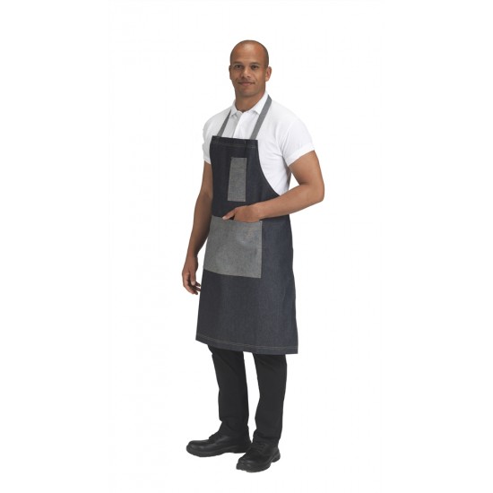 Bib Apron Cotton+Pocket