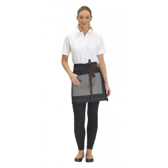 Waist Cotton Apron Contrast Pk Waist Cotton Apron Contrast Pk