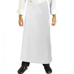 Apron Waist Sewn Ties White Apron Waist Sewn Ties White