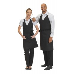 Dennys Black V-Neck Apron Dennys Black V-Neck Apron