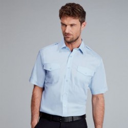 Dis Mens Pilot Shirt S/S P/C
