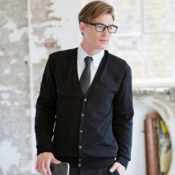 Henbury Men's V Button Cardigan Henbury Men's V Button Cardigan