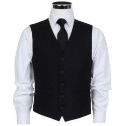 Label Single Breasted Waistcoa Label Single Breasted Waistcoa