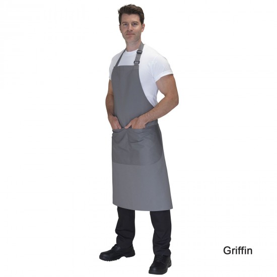 Apron Bib Cotton + Pkt 35X41