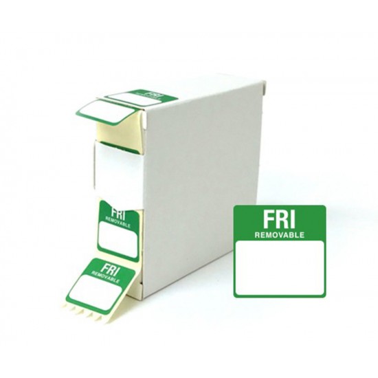 Friday 25x25mm Food Labels - 1000 pack