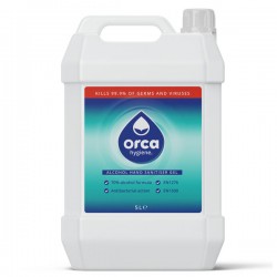 OrcaGel Anti-Bac Hand Sanitiser Gel 70% Alcohol 5 Litre ORC255 OrcaGel Anti-Bac Hand Sanitiser Gel 70% Alcohol 5 Litre ORC255