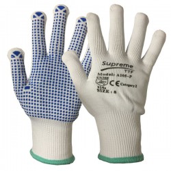 PVC Polka Dot Picker Packer Gloves