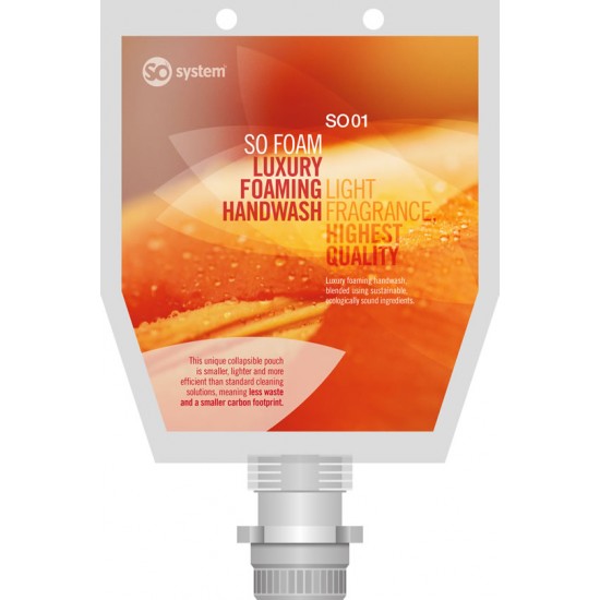 SO FOAM Luxury Fragrant Foaming Soap 3 x 1 litres SO FOAM Luxury Fragrant Foaming Soap 3 x 1 litres