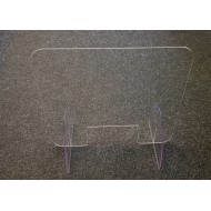 Free standing sneeze screen 600 x 800mm