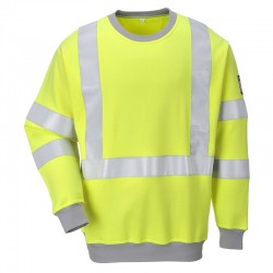 Flame Resistant Anti-Static Hi-Vis Sweatshirt