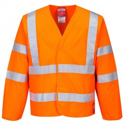 Hi-Vis Anti Static Jacket - Flame Resistant Hi-Vis Anti Static Jacket - Flame Resistant