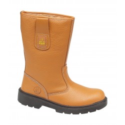 Rigger Safety Boots  Tan Lined, Steel Midsole Rigger Safety Boots  Tan Lined, Steel Midsole