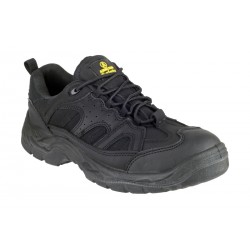 Black Trainer Style Safety Shoes, Scuff Cap Black Trainer Style Safety Shoes, Scuff Cap
