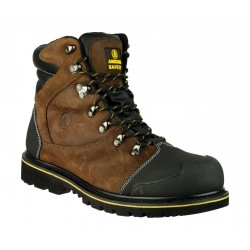 Goodyear Welted Safety Boots Brown Goodyear Welted Safety Boots Brown