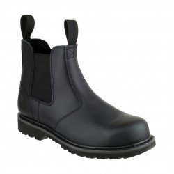 Black Welted Dealer Safety Boots Black Welted Dealer Safety Boots