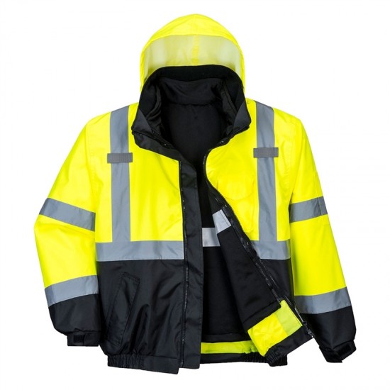 Hi-Vis Premium 3-in-1 Bomber