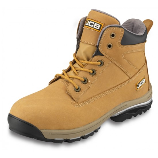 JCB Workmax Mens Honey Leather Chukka Safety Boot Various Size WORKMAX/H 