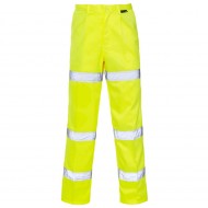 Hi Vis 3 Band Polycotton Trousers Hi Vis 3 Band Polycotton Trousers