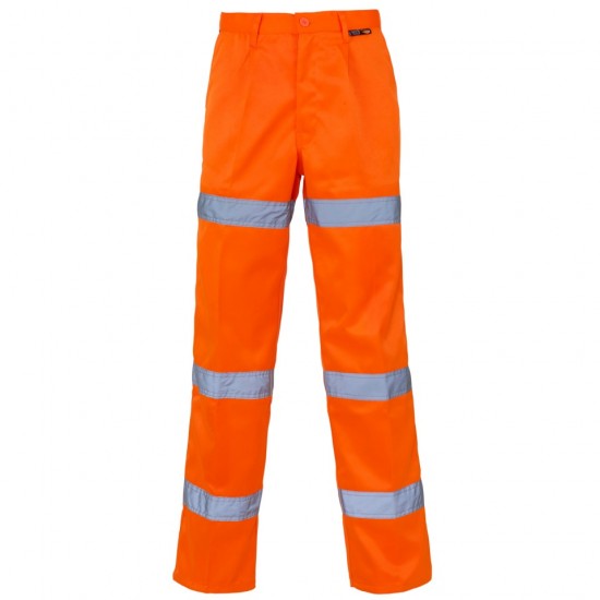 Hi Vis 3 Band Polycotton Trousers Hi Vis 3 Band Polycotton Trousers