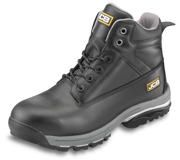 MENS JCB WORKMAX S1P LEATHER WATERPROOF SAFETY WORK BOOTS STEEL TOE CAP SHOES SZ 