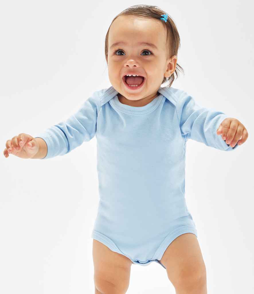 [BZ30 DYB 0-3] BabyBugz Baby Long Sleeve Bodysuit (Dusty Blue, 0-3)