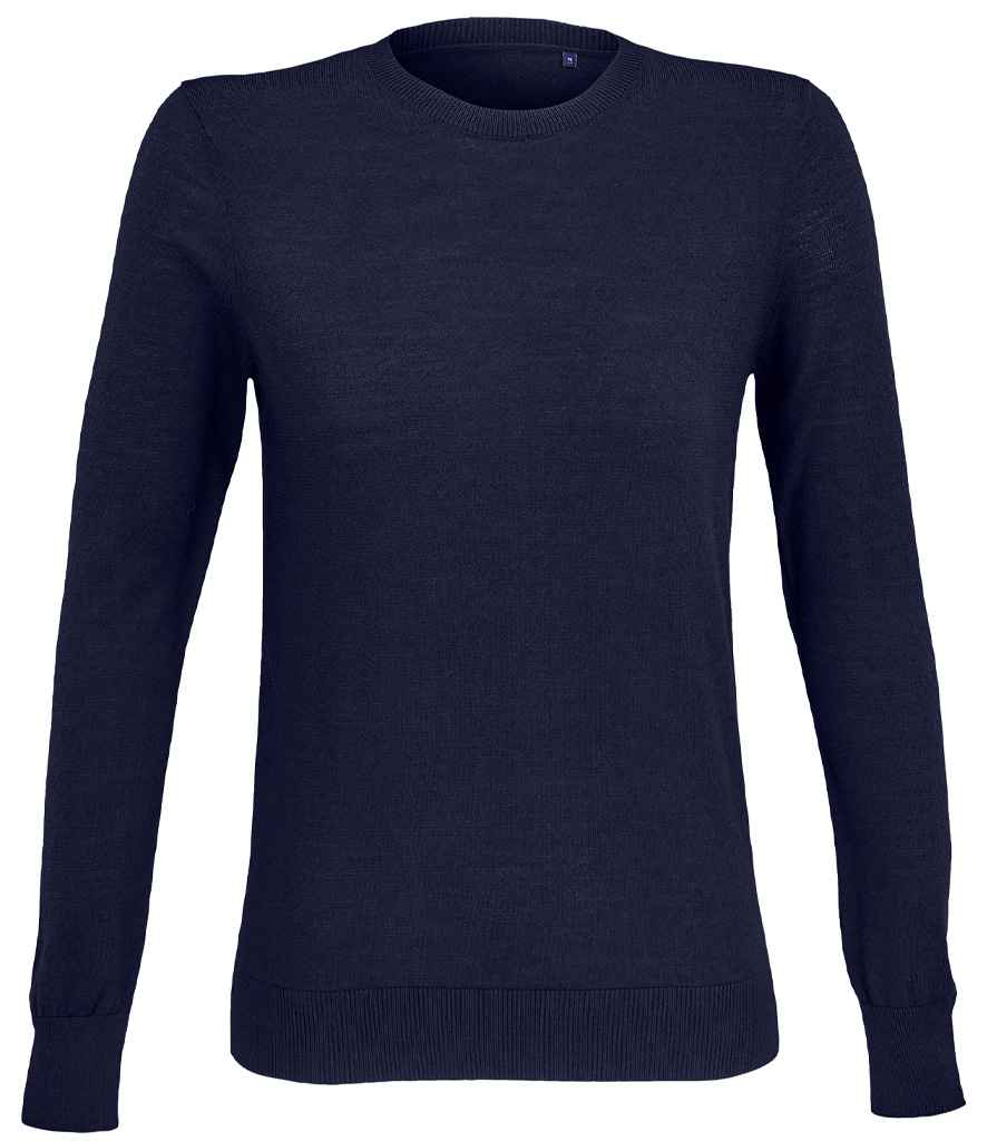 [03985 NGT S] NEOBLU Ladies Stuart Round Neck Sweater (Night Blue, S)