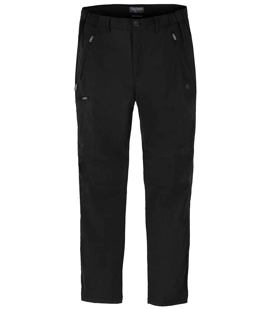 [CR233 BLK 30/R] Craghoppers Expert Kiwi Pro Stretch Trousers (Black, 30/R)