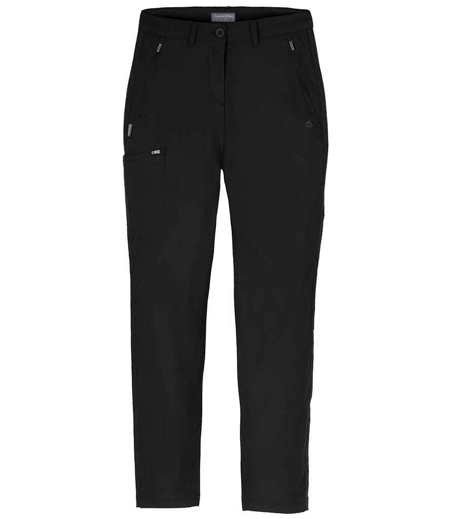 [CR234 BLK 8/R] Craghoppers Expert Ladies Kiwi Pro Stretch Trousers (Black, 8/R)