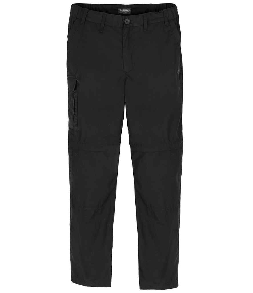 [CR235 BLK 30/R] Craghoppers Expert Kiwi Convertible Trousers (Black, 30/R)