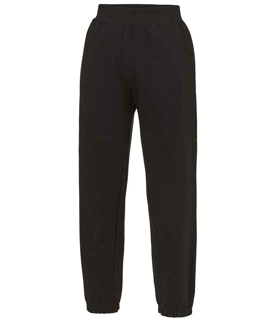 [JH072B JBK 5-6] AWDis Kids Cuffed Jog Pants (Jet Black, 5-6)