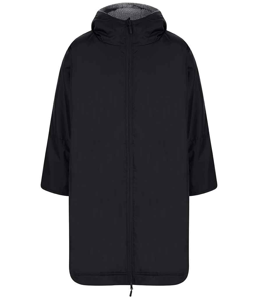 [LV690 BLK ONE] Finden + Hales Adults All Weather Robe (Black)