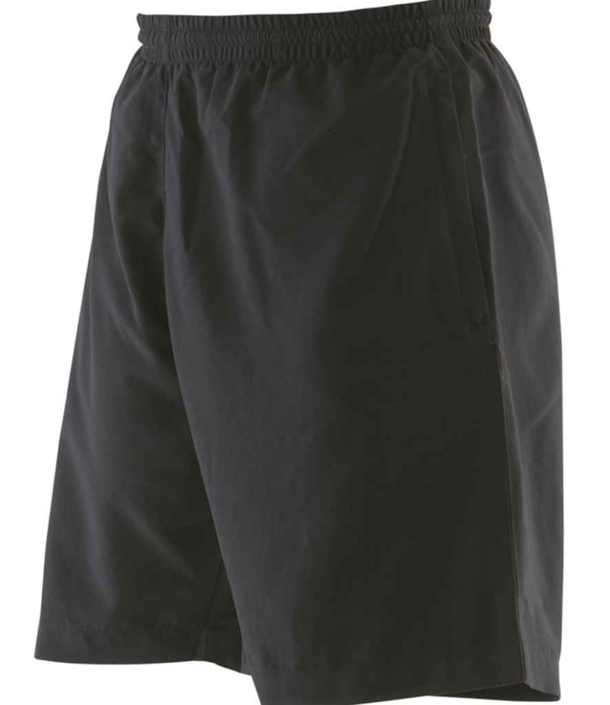[LV830 BLK S] Finden + Hales Microfibre Shorts (Black, S)