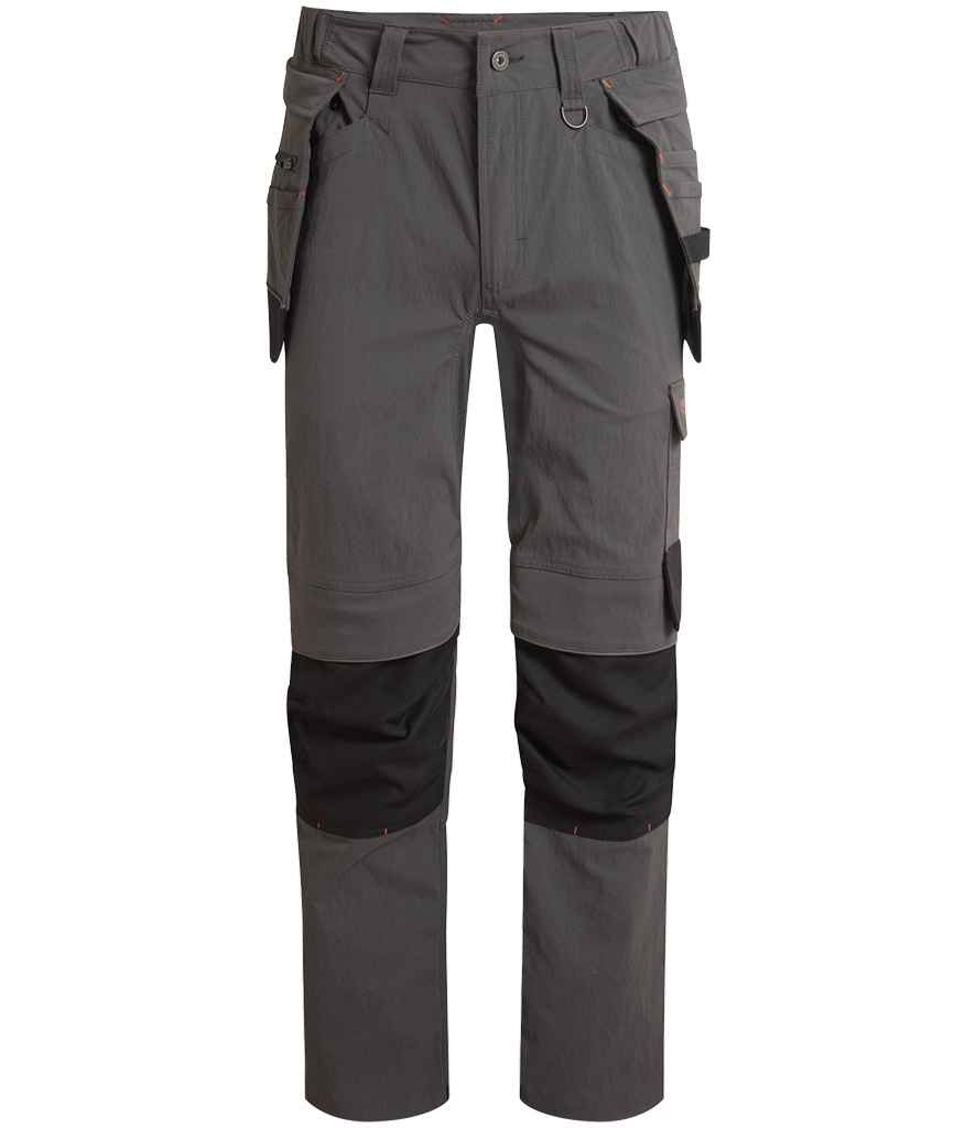 [CR781 CAG/B 30] Craghoppers Workwear Sheffield Holster Trousers (Carbon Grey/Black, 30)