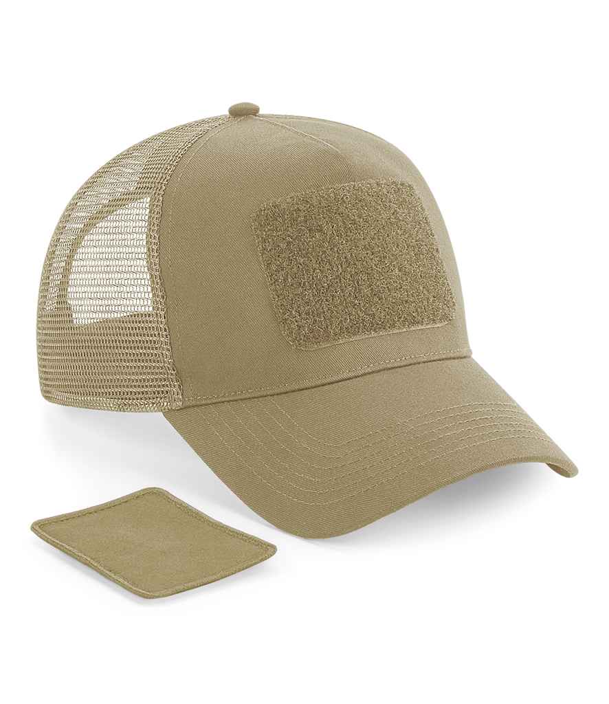 [BB641 DSN ONE] Beechfield Patch Snapback Trucker Cap (Desert Sand)