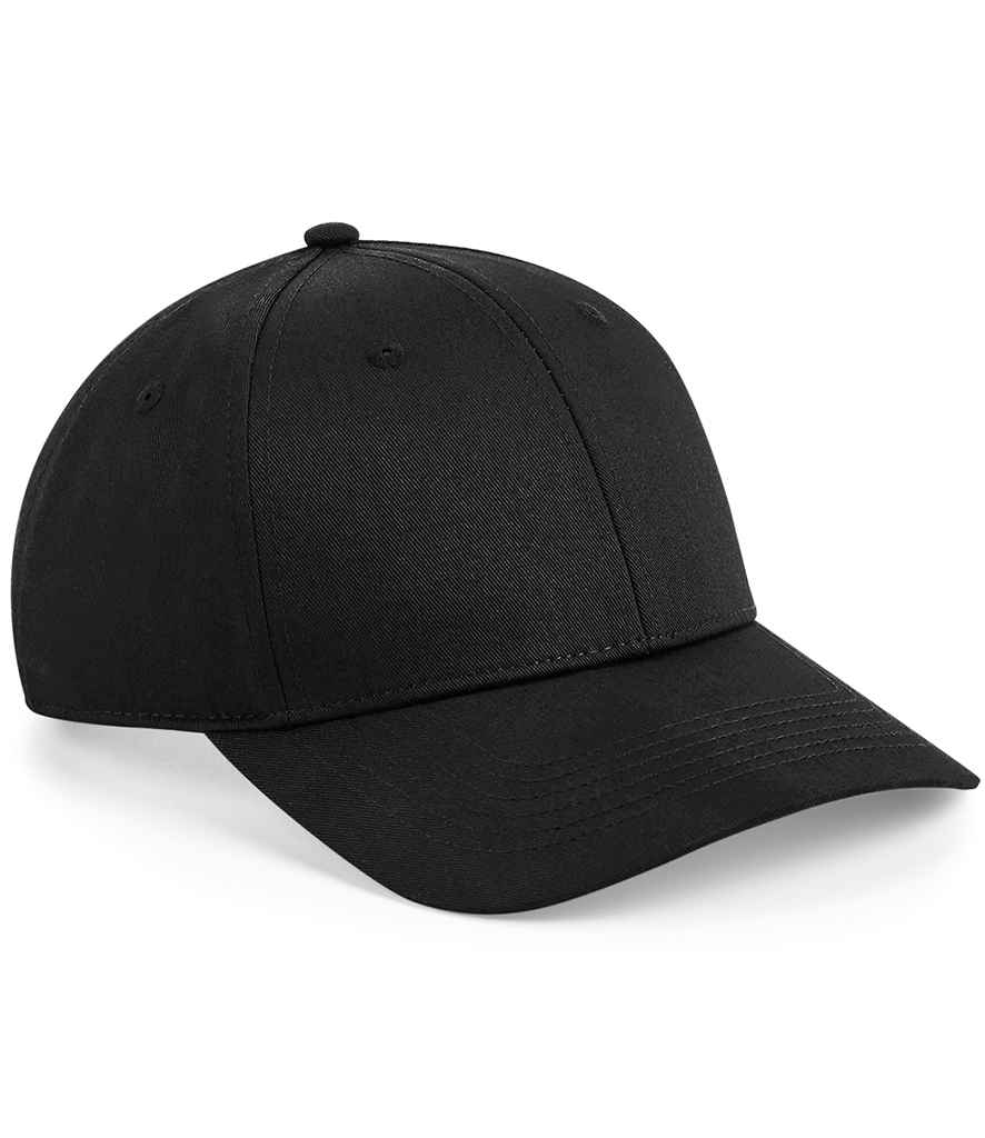 [BB648 BLK ONE] Beechfield Urbanwear 6 Panel Snapback Cap (Black)