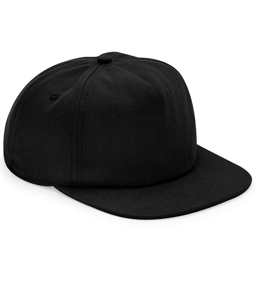 [BB64N BLK ONE] Beechfield Organic Cotton Unstructured 5 Panel Cap (Black)