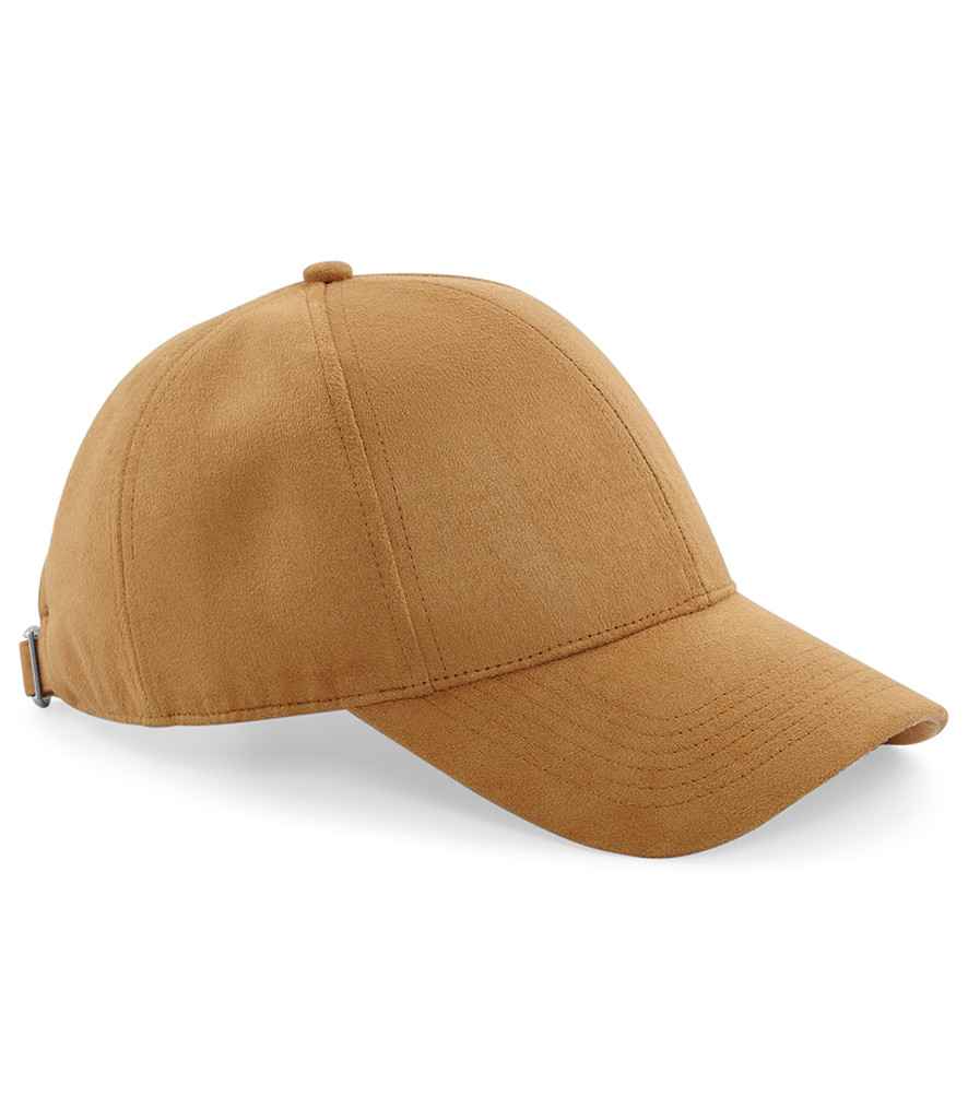 [BB656 CAR ONE] Beechfield Faux Suede 6 Panel Cap (Caramel)