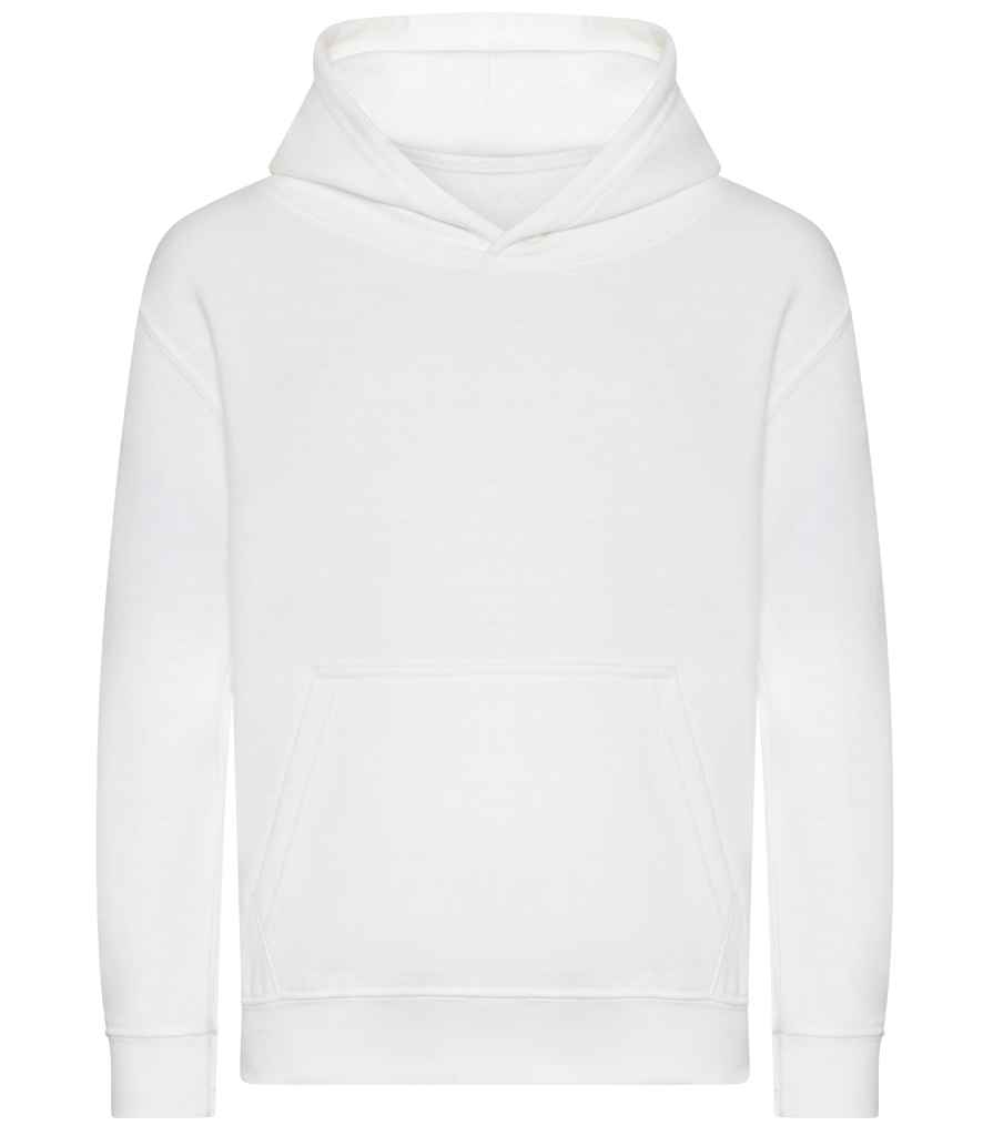 [JH201B ACW 3-4] AWDis Kids Organic Hoodie (Arctic White, 3-4)
